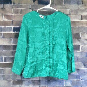 💖 Vintage David Benjamin Ladies Long Sleeve Top Size Med